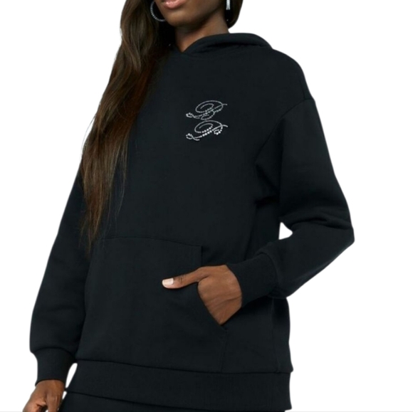 Baby Phat Forever 21  Rhinestone Hoodie Black  Small - Picture 4 of 14